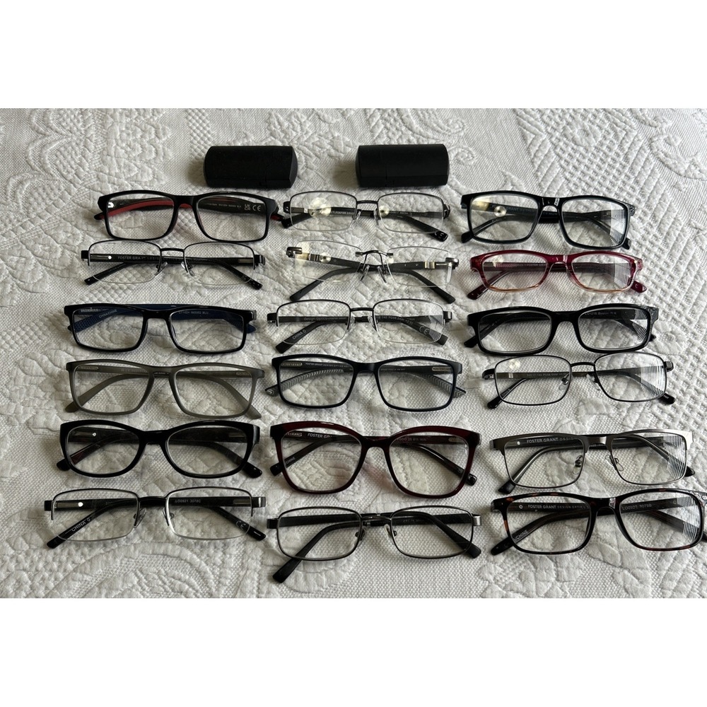 Foster Grant Glasses Lot Of 20 Mixed Models Frames‎
